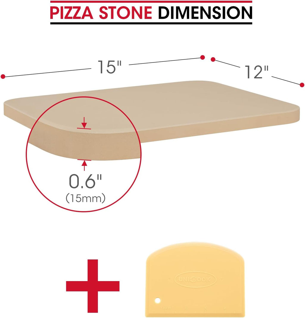 15 Inch Cordierite Pizza Stone S766