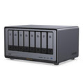 8-Bay Desktop NAS, Intel i5 1235u 10-Core CPU, 8GB DDR5 RAM, 128G SSD, 2 * 10GbE, 2 * M.2 NVMe Slots, 8K HDMI, 2 * TBT4, Diskless O597579