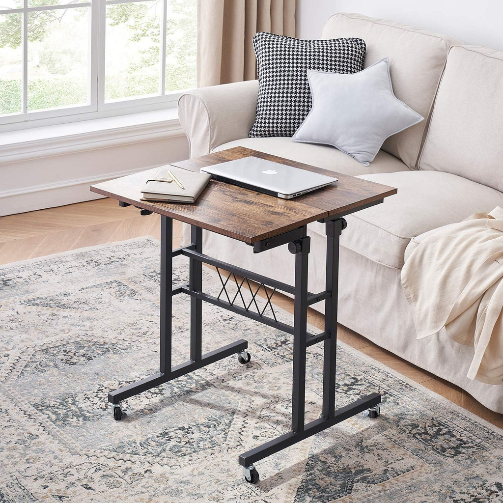 Black Wood Grain Adjustable Height Standing Desk Y276507