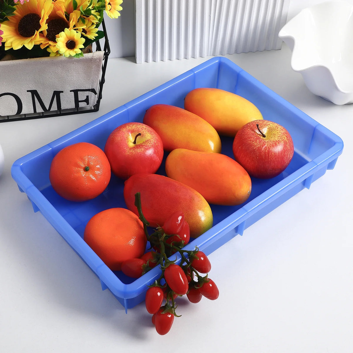 2pcs Rectangle Plastic Storage Box X646844