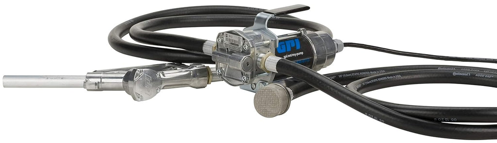 12v 8 GPM Fuel Transfer Pump with Manual Shut-Off Nozzle S308
