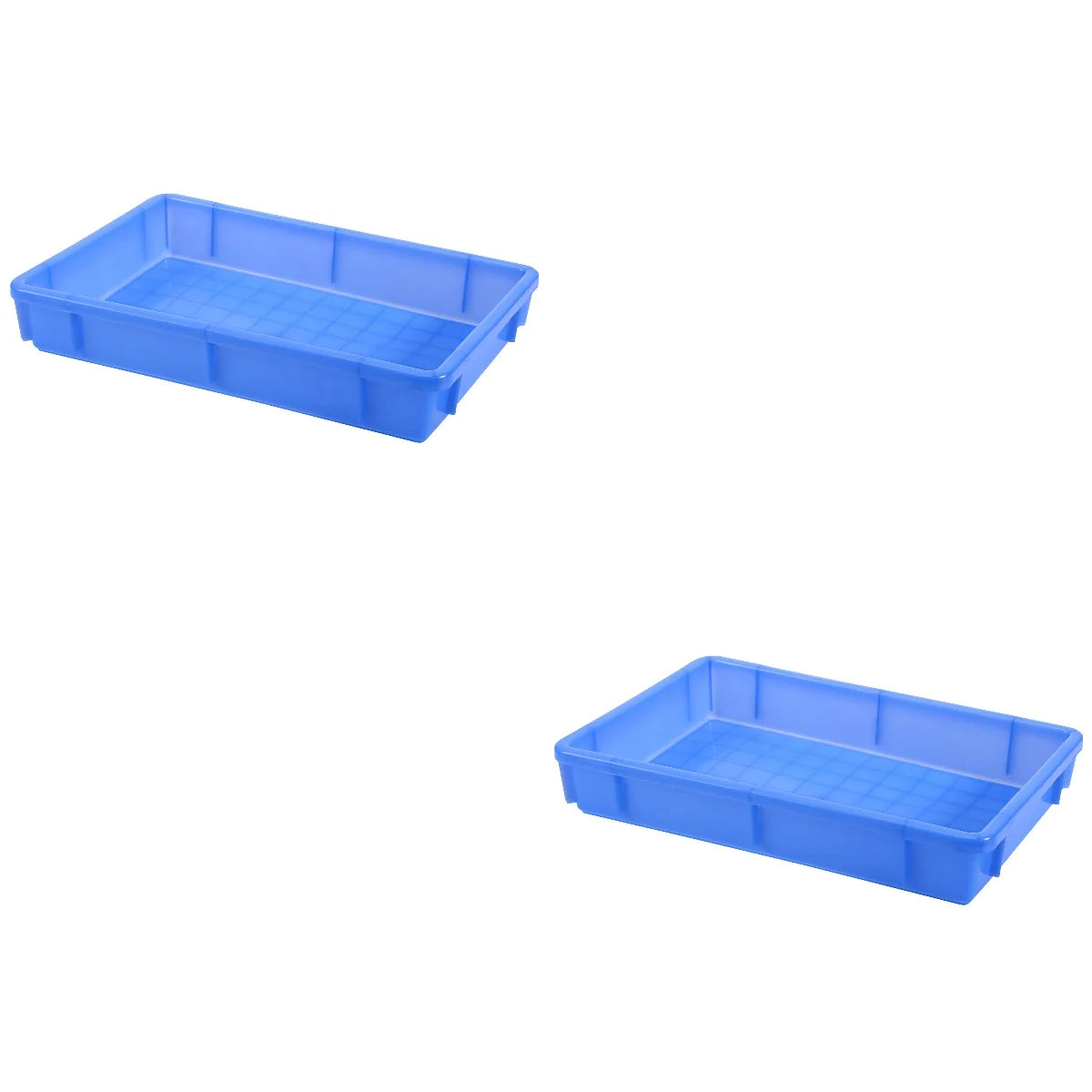 2pcs Rectangle Plastic Storage Box X646844