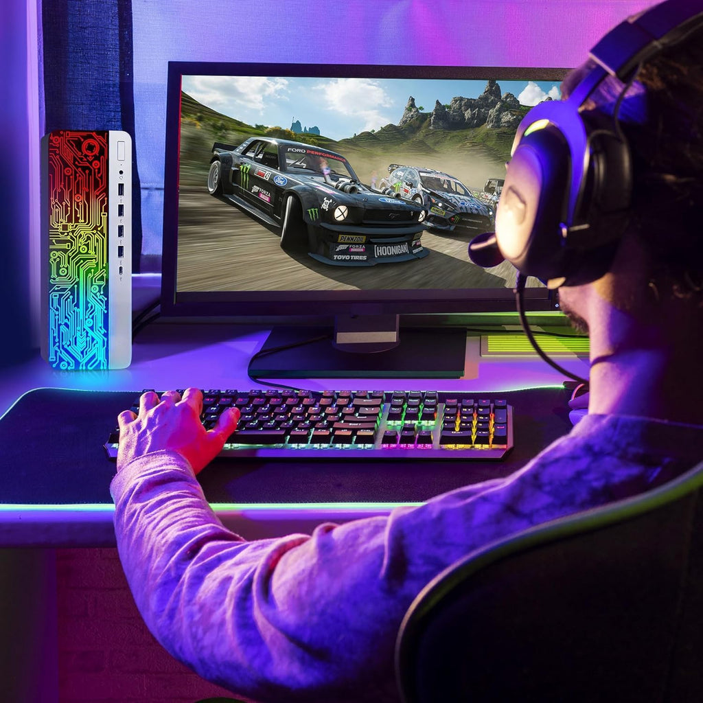 Intel Core i5-6th Gen 16GB DDR4 Ram 512GB SSD Radeon RX-550 4GB DDR5 Graphics Card Windows 10 Pro Computer Tower Z691213