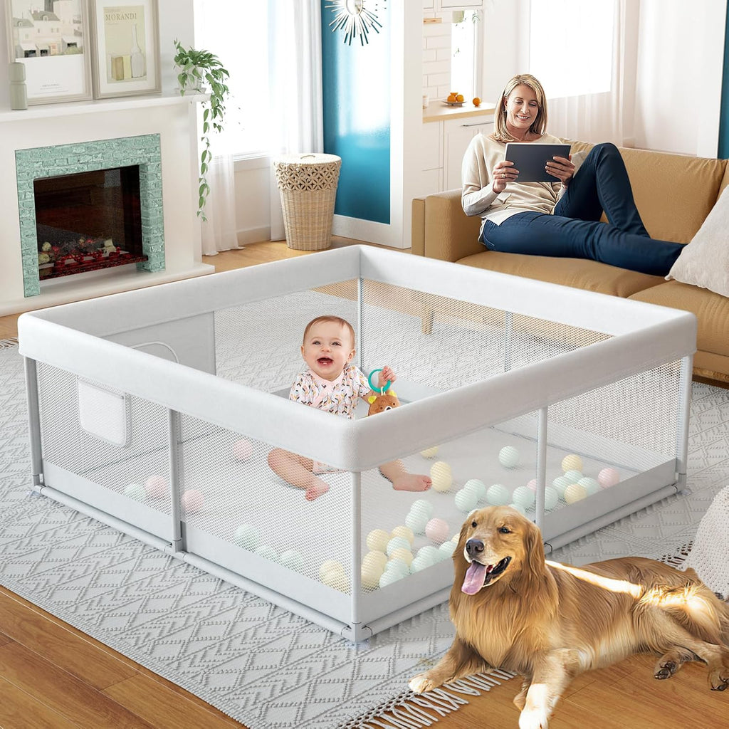 47x47inch Baby Playpen with Safety Non-Slip S173