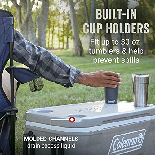 65-Quart Insulated Portable Rolling Cooler L43282