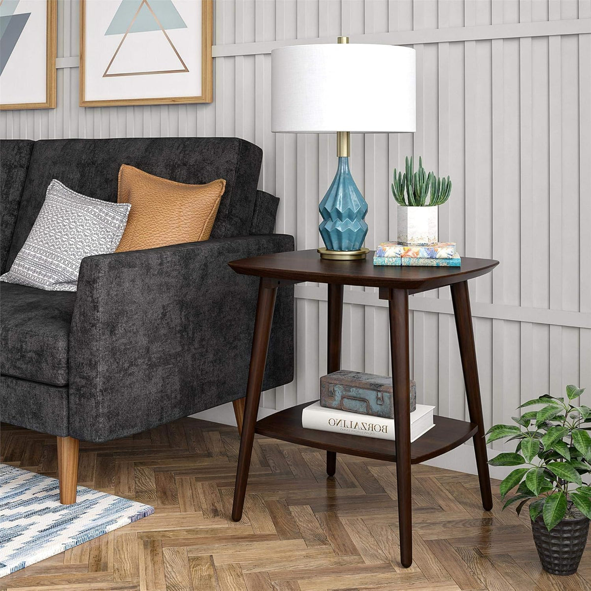 4 Shelf Walnut Bookcase G378786