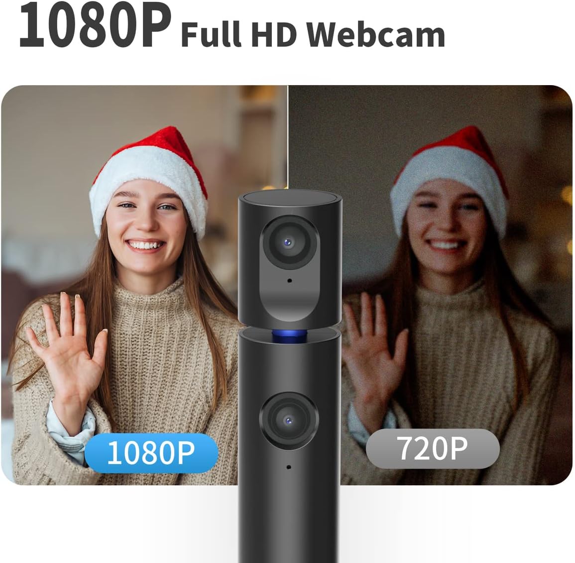 1080P Dual Webcam with Microphone D2464