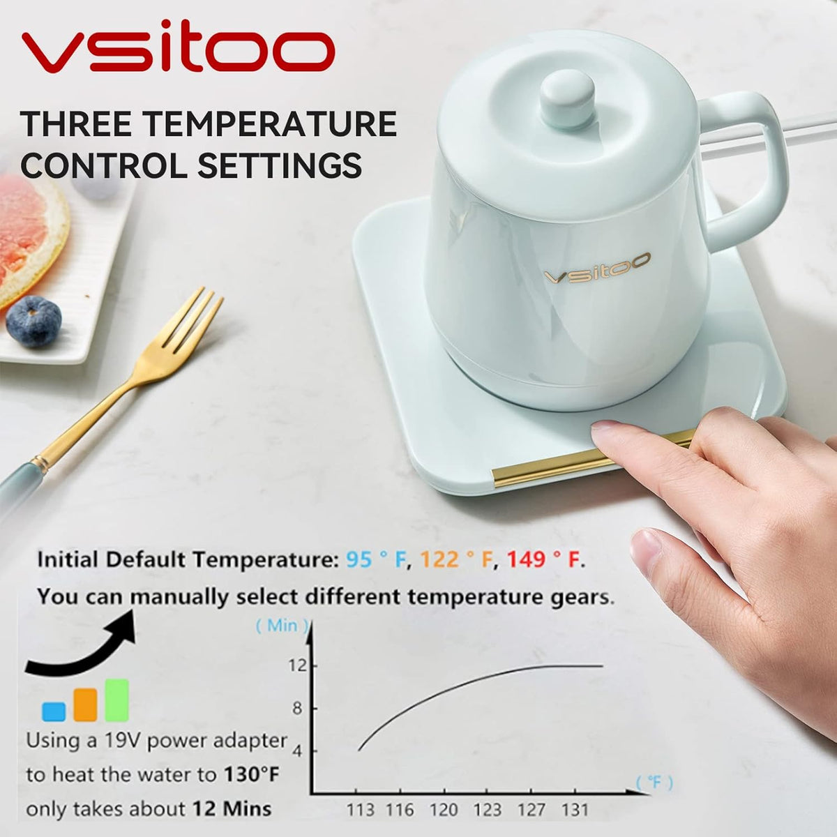 App Temperature Control Smart Mug, 12oz R469915