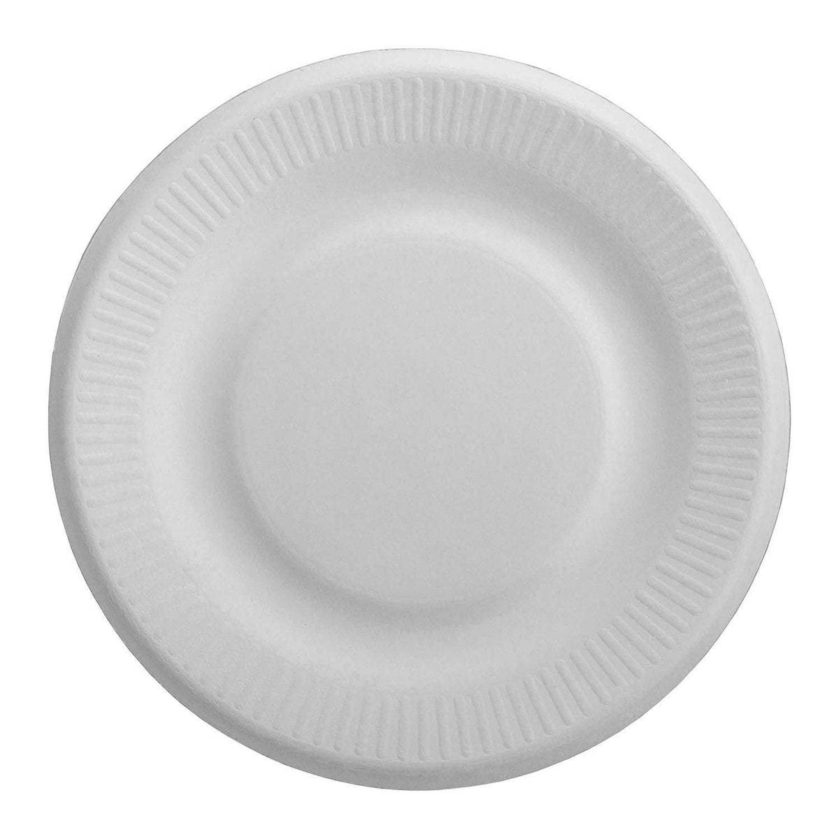 Bagasse 6x22 Rippled Plate 1000 S7542