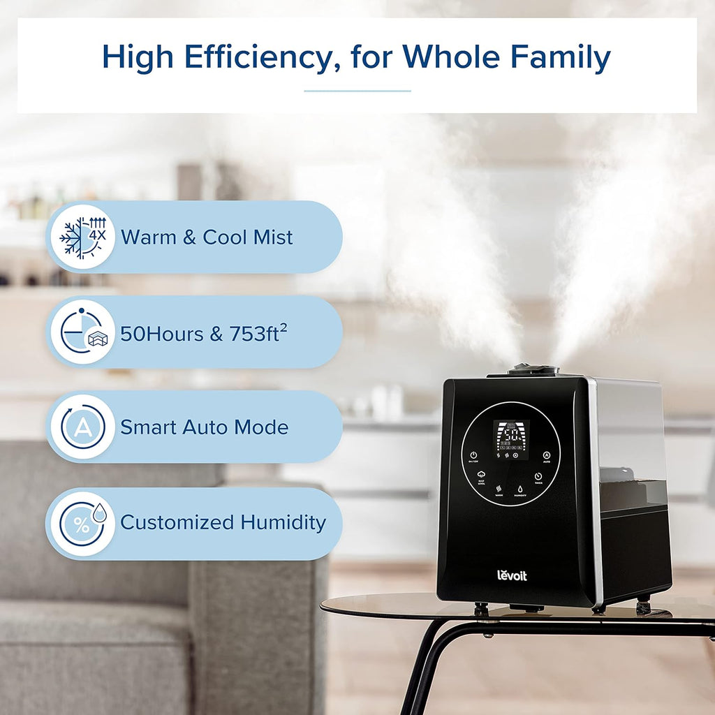 Air Purifier and Ultrasonic Humidifier Bundle with 3-in-1 Filter P89462