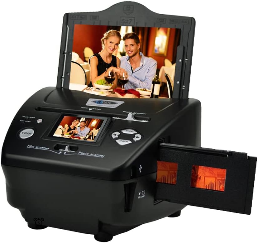 Black 16MP Film Scanner with 2.4 LCD Screen S264