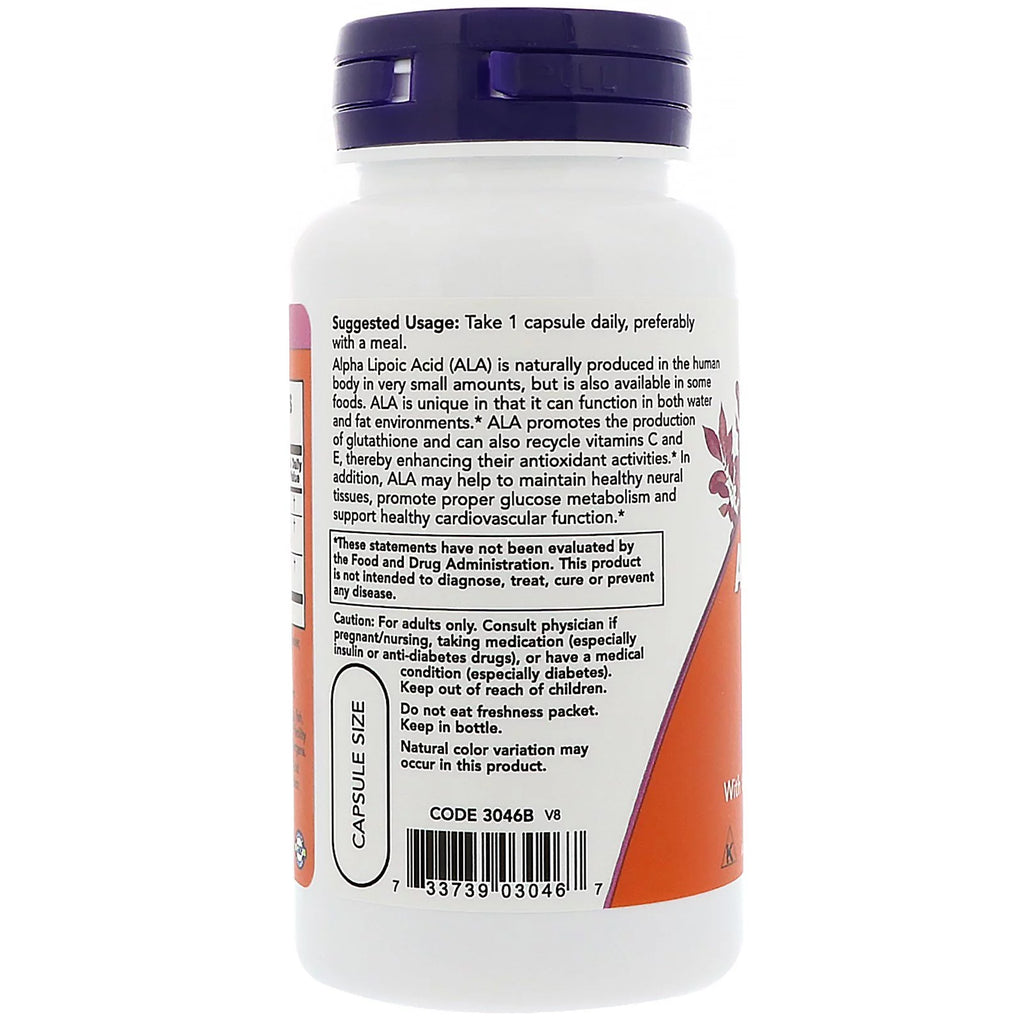 Alpha Lipoic Acid 600 mg 60 Vegetable Capsules P695
