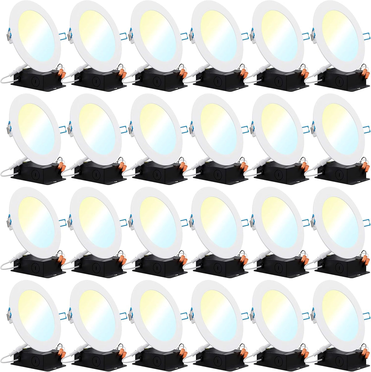 24 Pack 4 Inch Ultra Thin LED Recessed Ceiling Lights C839