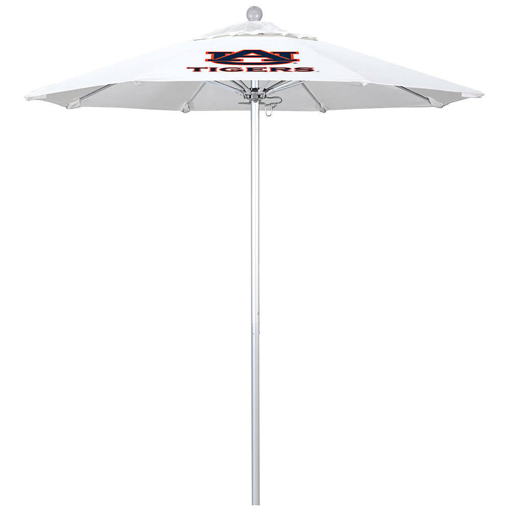 7.5 ft. Natural Aluminum Market Push Lift Patio Umbrella N314930