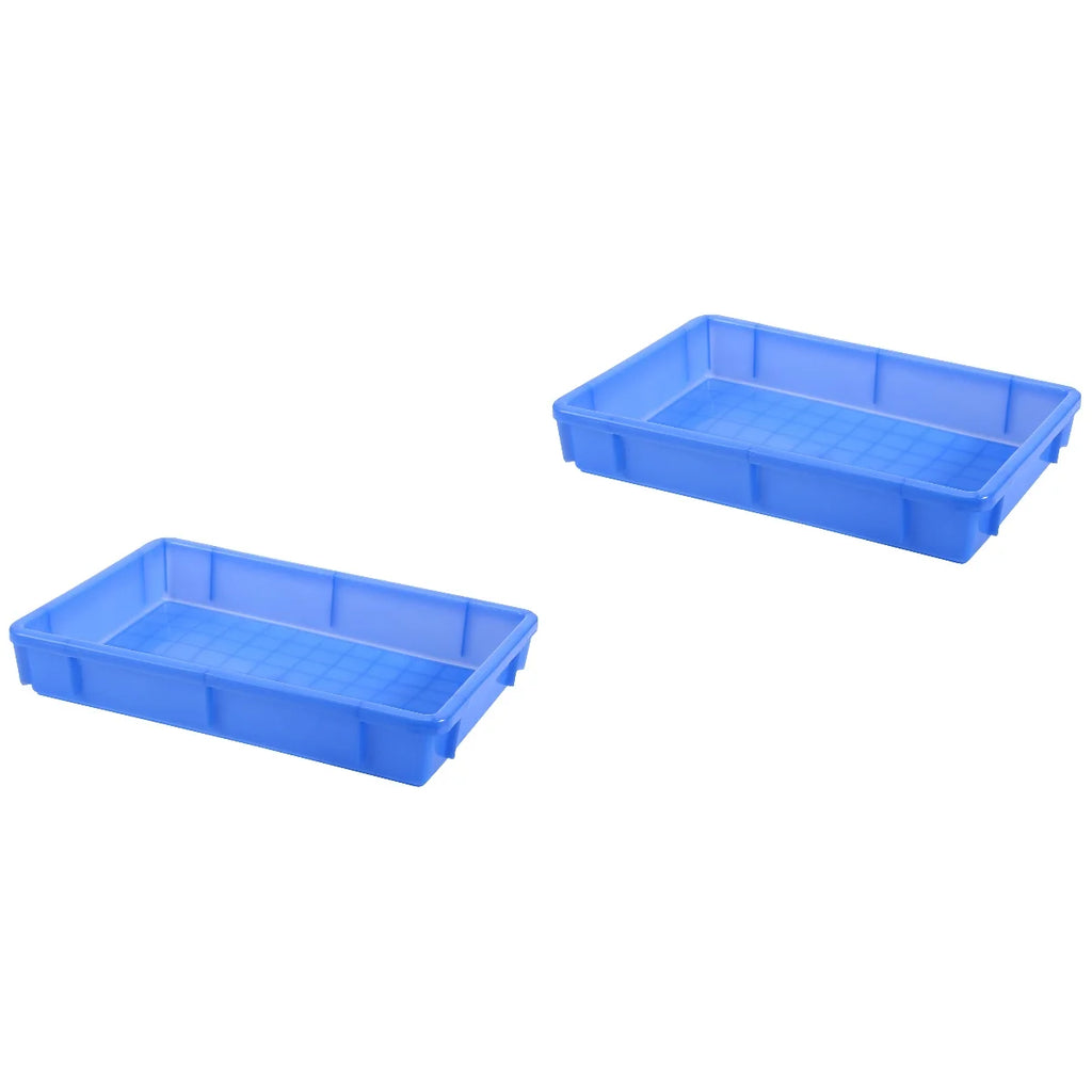 2pcs Rectangle Plastic Storage Box X646844