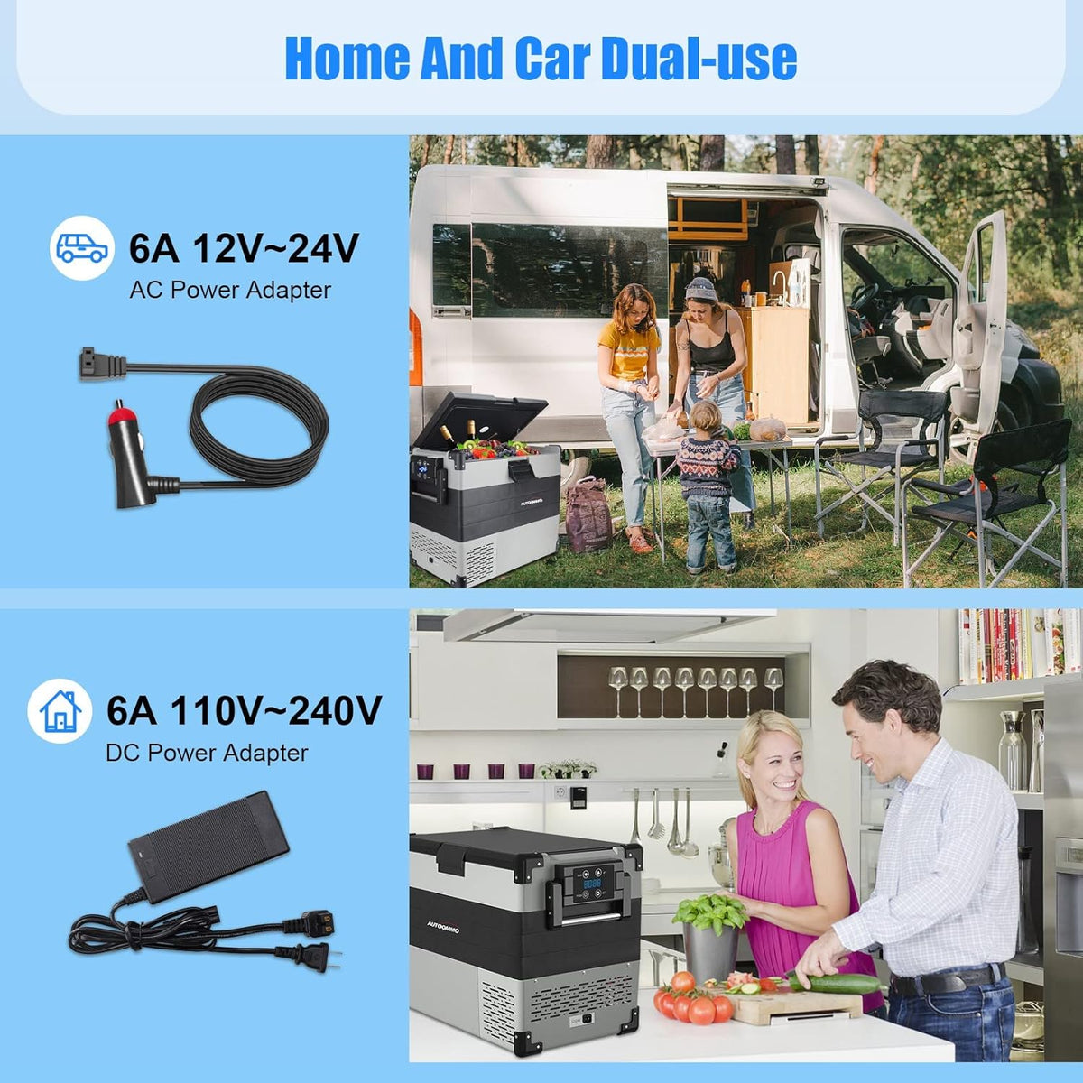 12 Volt 55 Quart Portable Car Refrigerator O33267