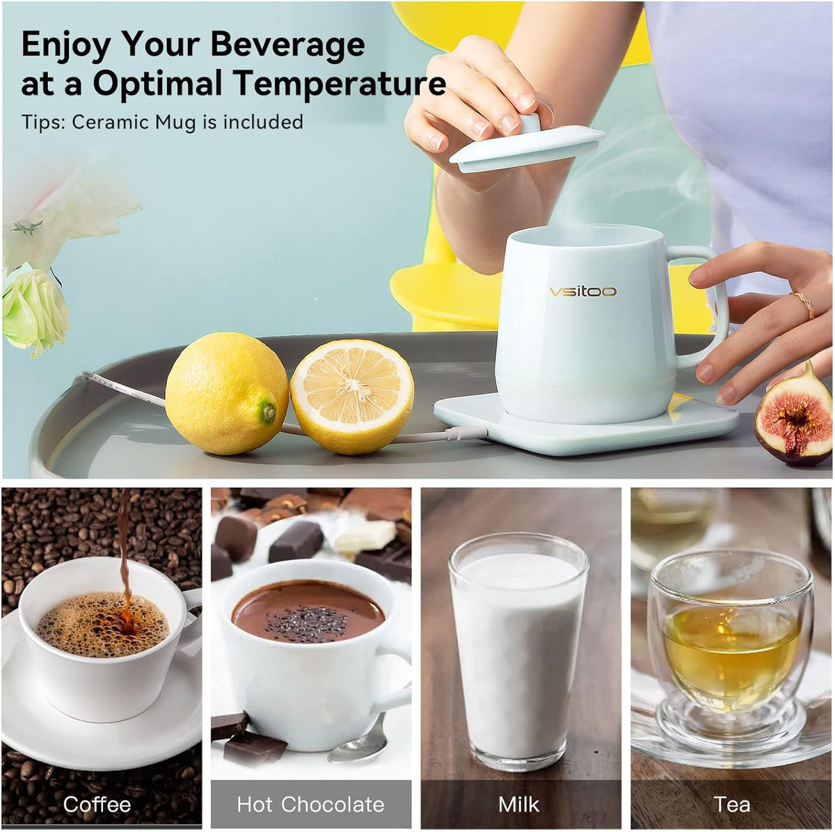 App Temperature Control Smart Mug, 12oz R469915