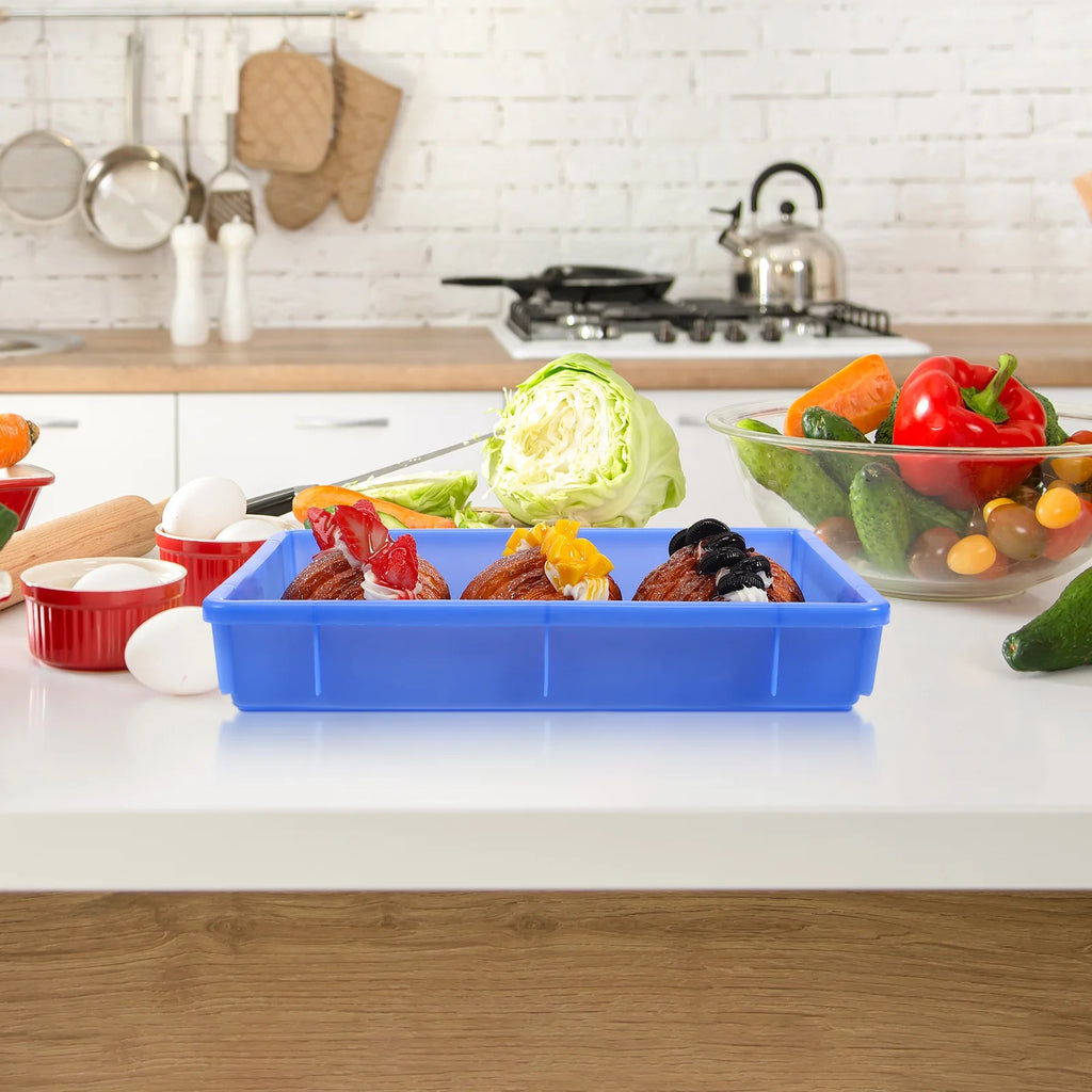 2pcs Rectangle Plastic Storage Box X646844