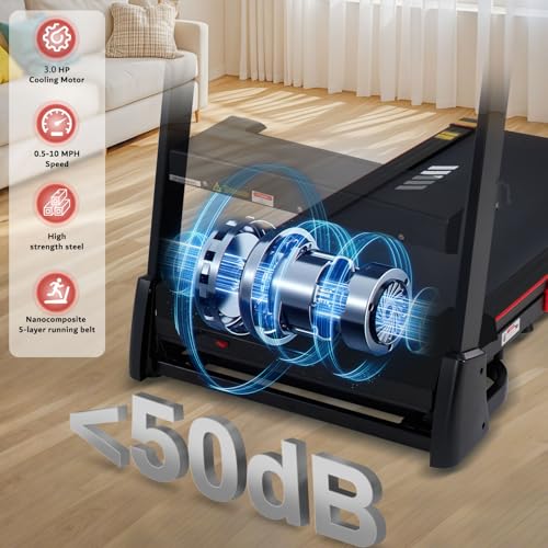 15% Auto Incline Treadmill, 10 MPH Speed, 3.0 HP, 18" Wider Belt S4381