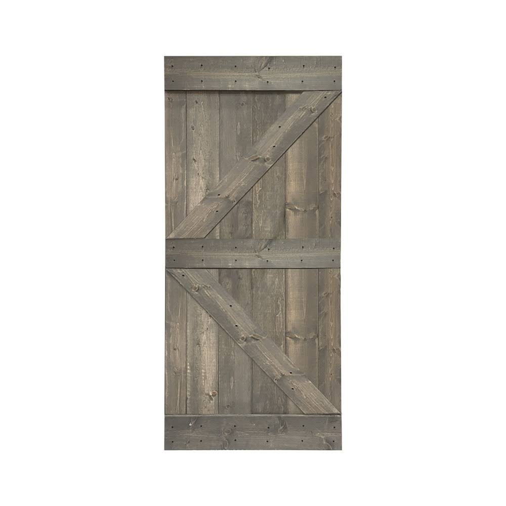 42 in. x 84 in. Solid Pine Wood Interior Sliding Barn Door Slab R1508