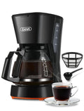 5 Cups Compact Coffee Maker with Filter and Coffee Pot D533