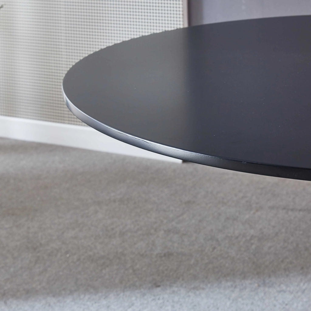 Black Tulip Table Mid-century Dining Table With Round MDF Table Top S9469