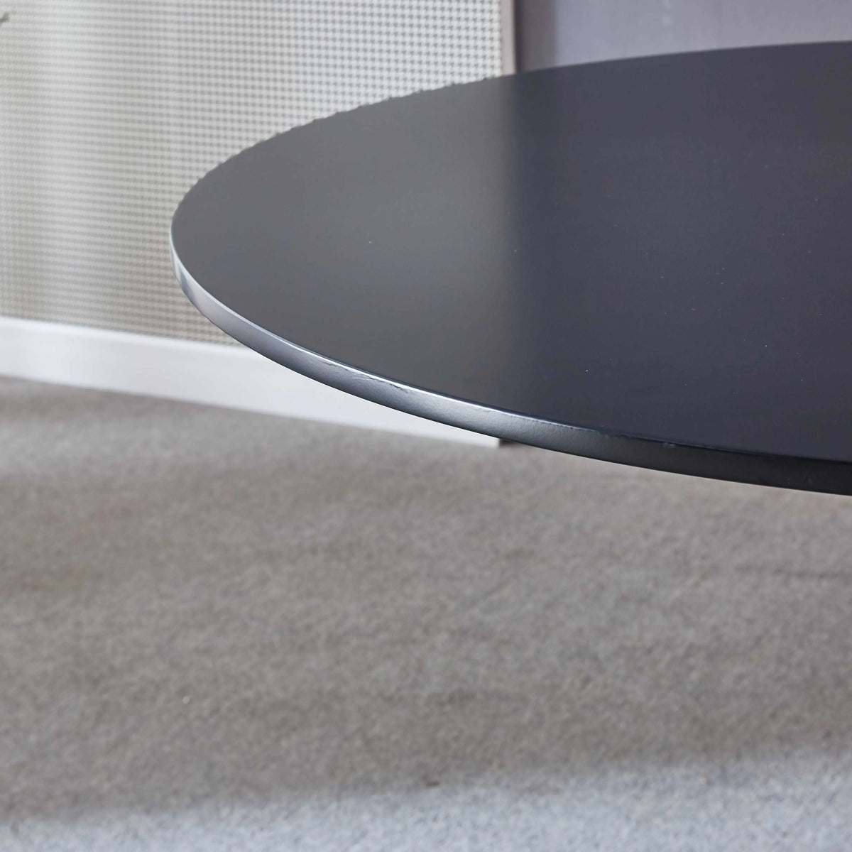 Black Tulip Table Mid-century Dining Table With Round MDF Table Top S9469