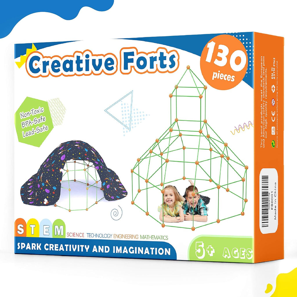 130 Pieces Fort Building Kit STEM Toy T28098
