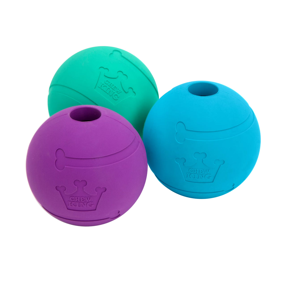 3 Pack Durable Natural Rubber Fetch Balls G84741