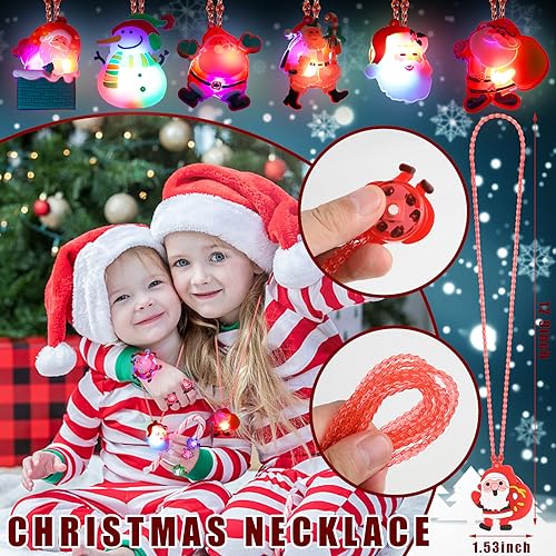 54 Pc Light Up Necklace Bracelet and Rings N7758