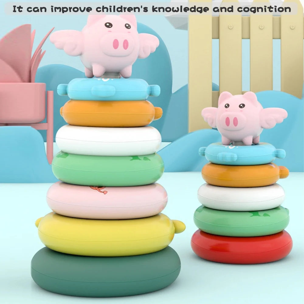 7 Pcs Soft Stacking Rings Toy Y7630