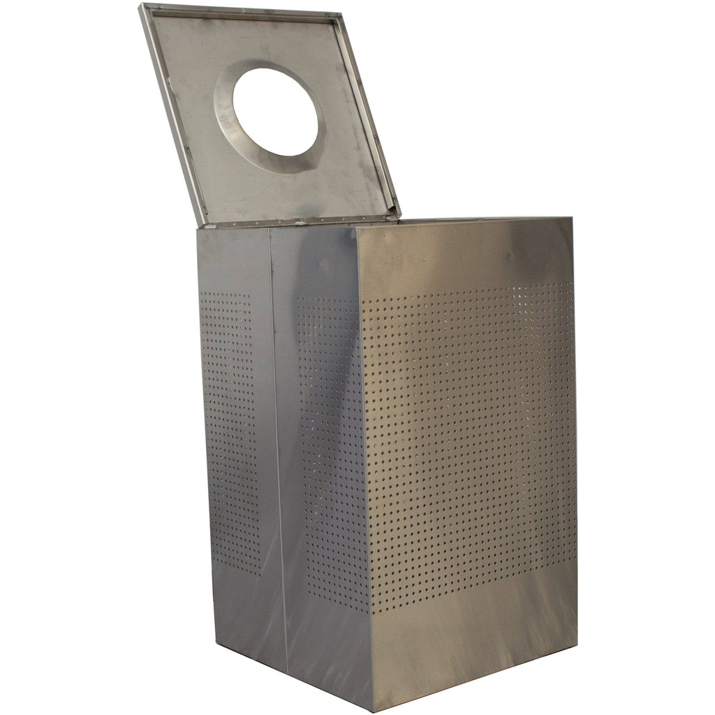 Black 40 Gallon Manual Lift Trash Can Z206773
