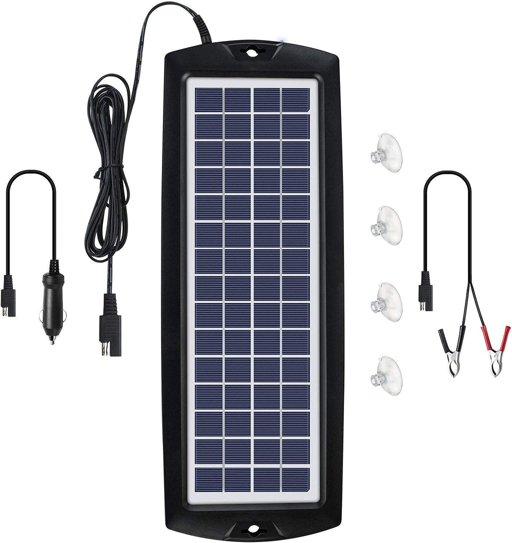 5W 12V Solar Car Battery Trickle Charger Maintainer L944
