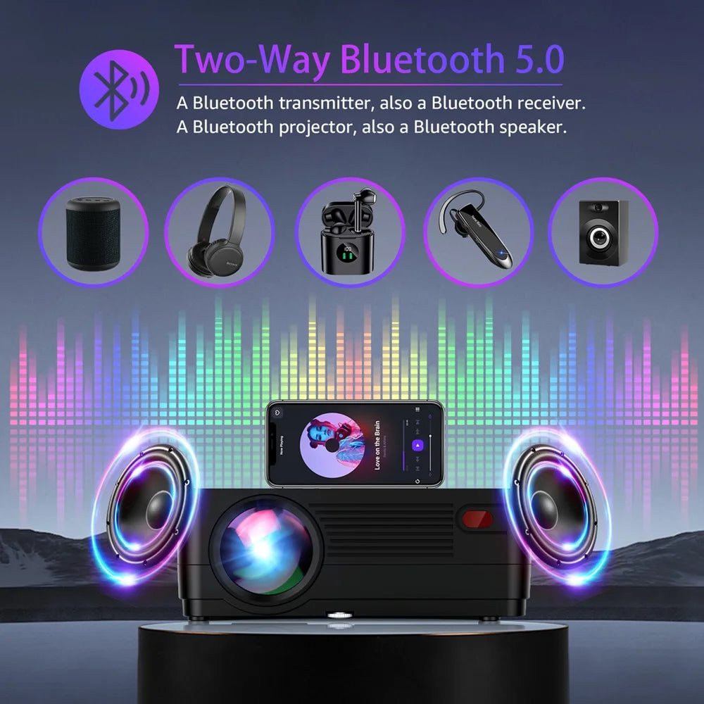 5G WiFi Bluetooth 1080P LCD Projector Z277171