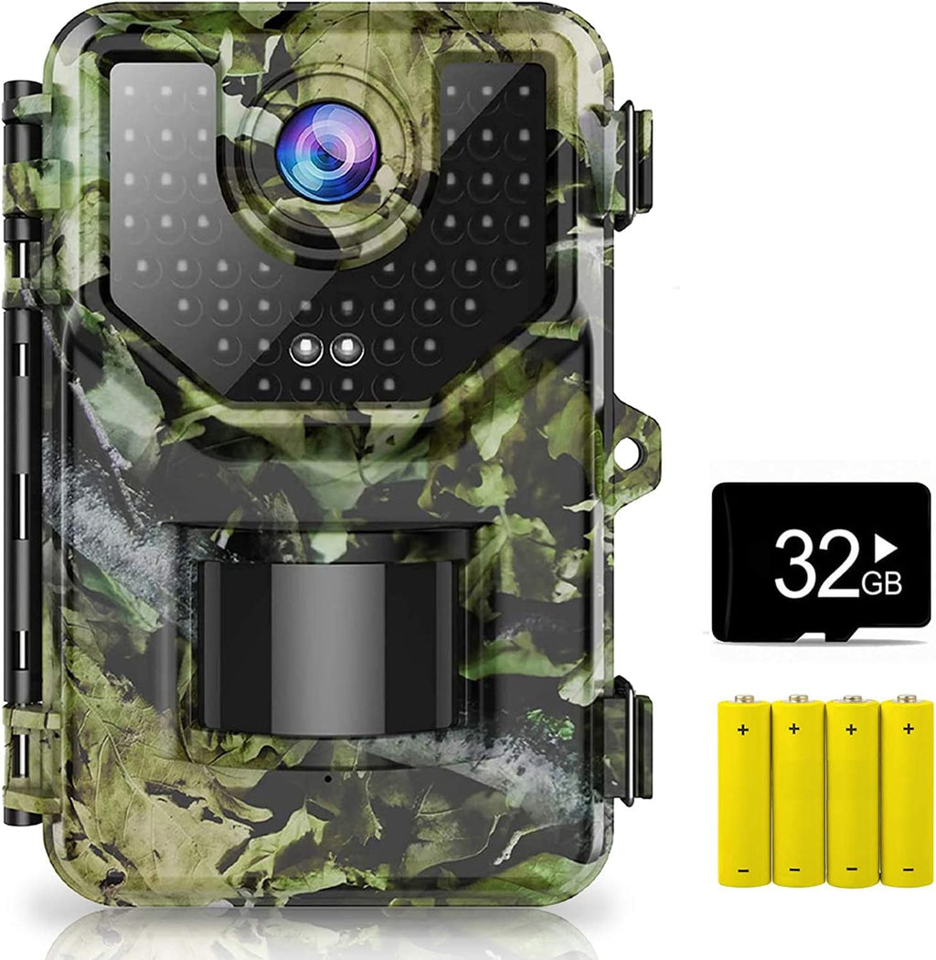 20MP Trail Camera with 120° Wide-Angle Motion Sensor and IP66 Waterproof H2810