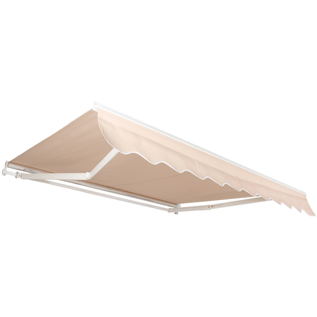 Beige Retractable Aluminum Patio Awning Canopy S662