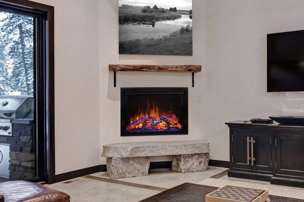 30 inch Built in Electric Fireplace Insert E70919