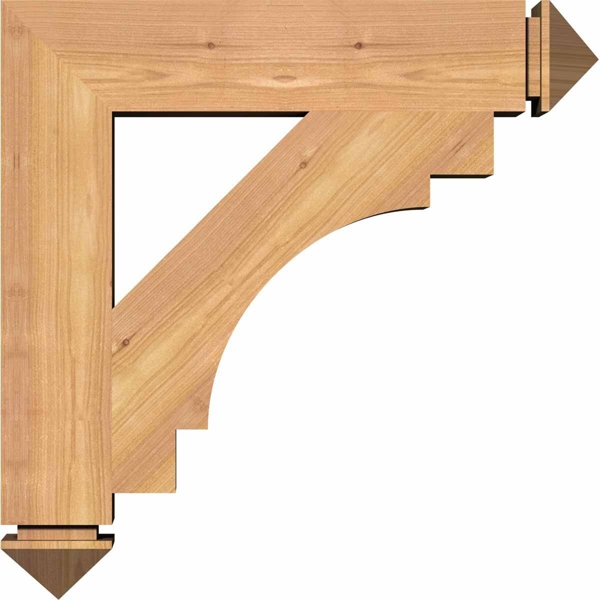 5 1/2x22W x 38x22D x 38x22H Western Red Cedar Bracket V227652