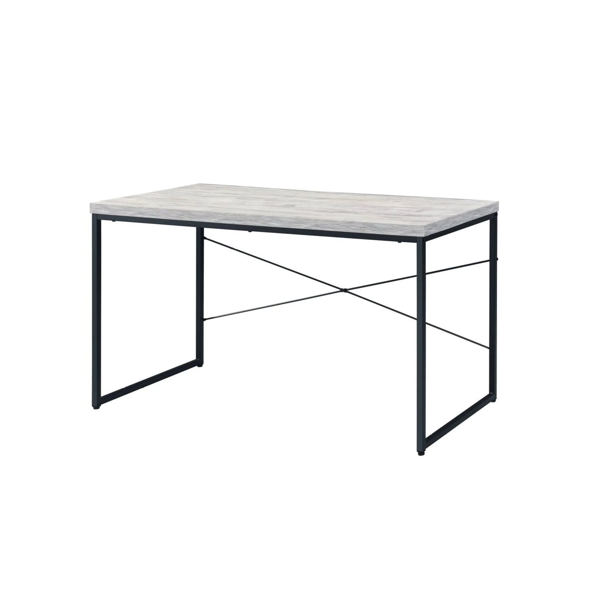 Antique White & Black Desk R521