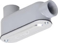 3/4-Inch Gray Cast Aluminum Threaded Conduit Body with Stamped Steel Cover R7203