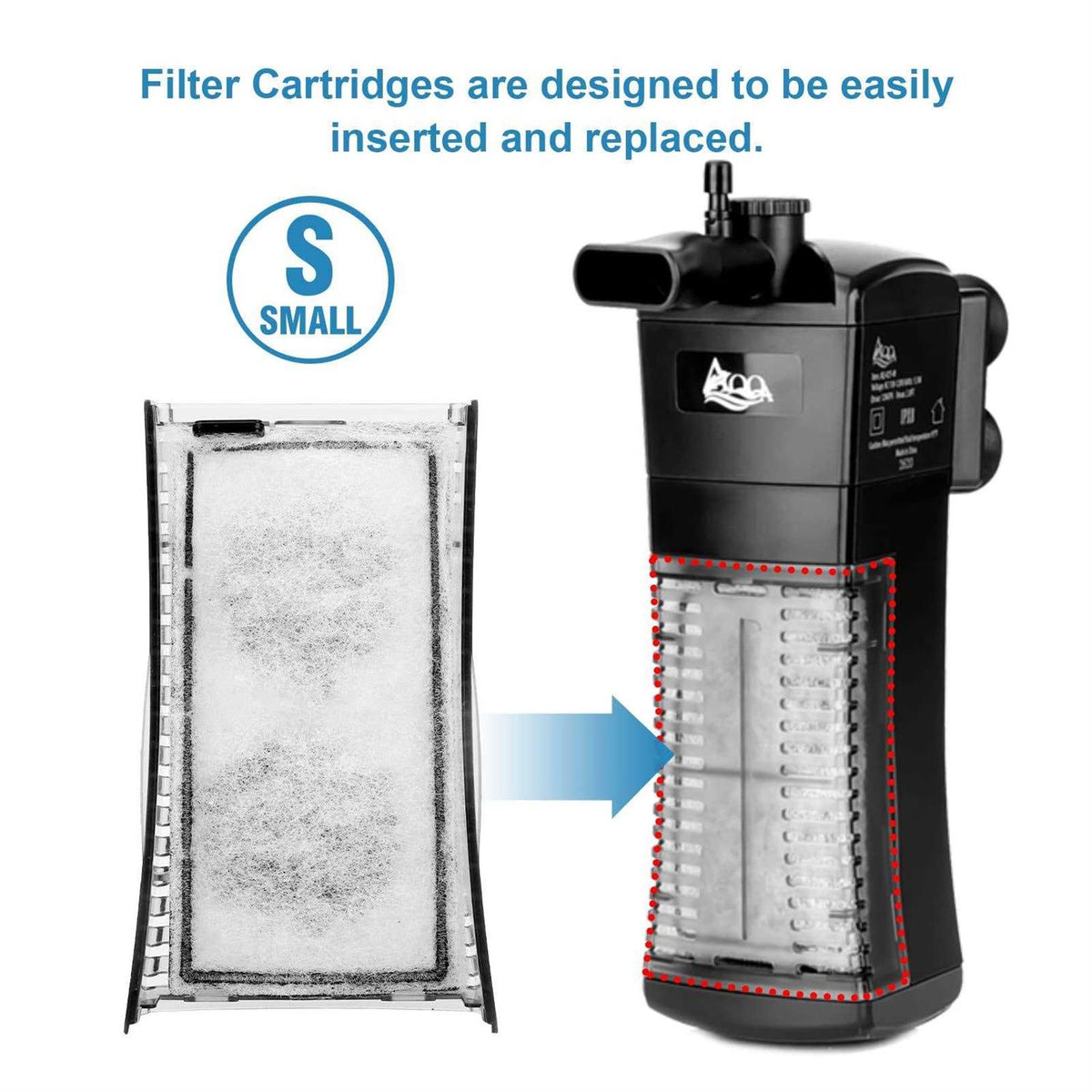 8 Pack Aquarium Filter Cartridge M6731