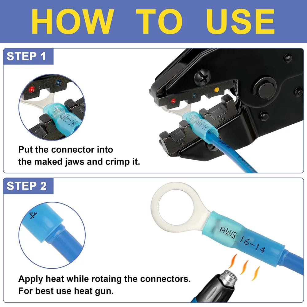 620PCS Marine Grade Heat Shrink Wire Connectors Kit W27075