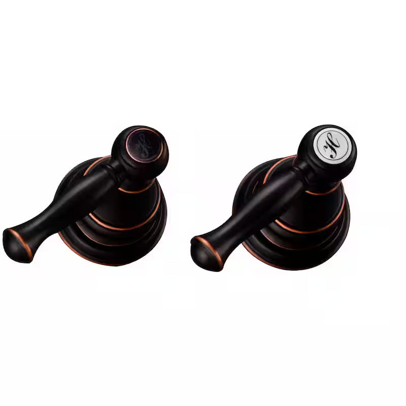 8 in. Widespread Double-Handle High-Arc Bathroom Faucet in Bronze B323