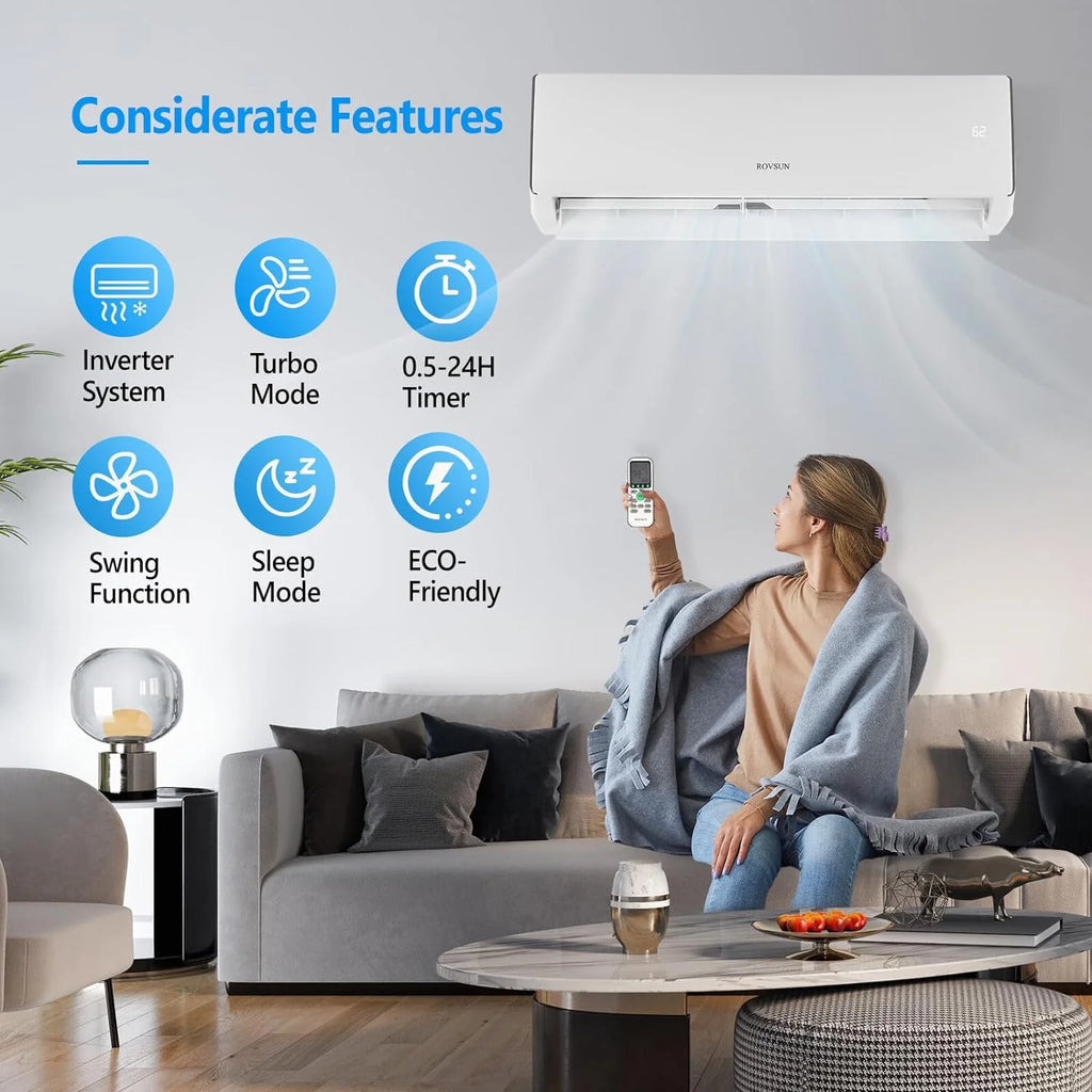 16500BTU Wifi Enabled Mini Split Air Conditioner & Heater Z670