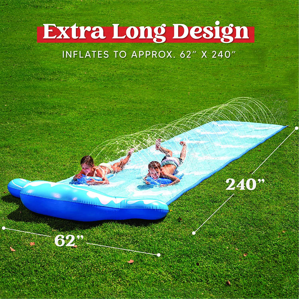 20ft Slip and Slide with 2 Boogie Boards and 2 Racing Lanes K380872