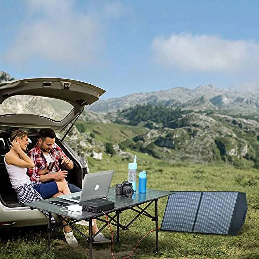 200W 154Wh Portable Power Station with 100W Foldable Solar Panel T245