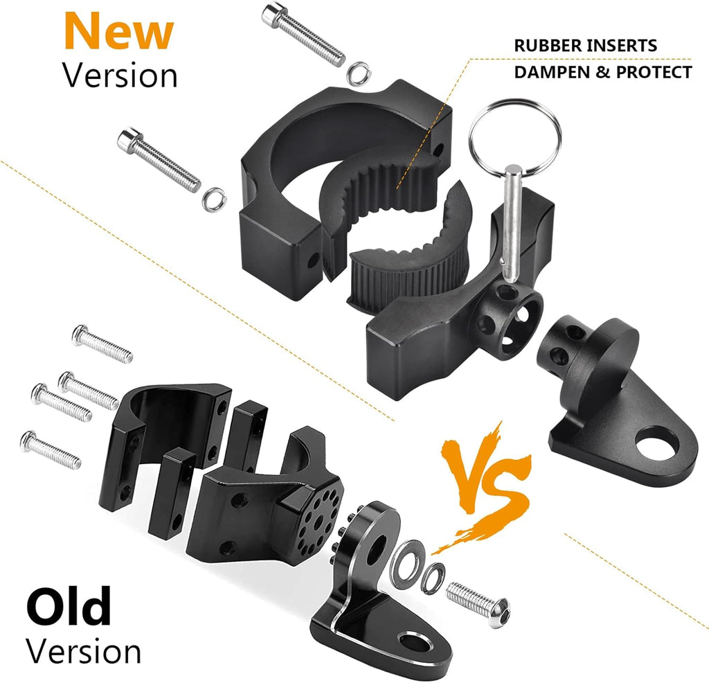 2PCS Quick-Release UTV Flag Pole Mounting Bracket for 1-2in Roll Bar B4312