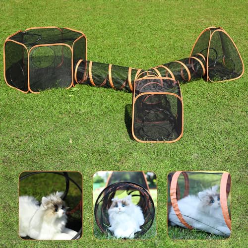 5 in 1 Outdoor Cat Tents with Tunnels L542867