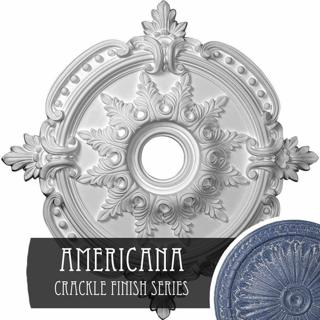 28 3/8x22OD x 3 3/4x22ID x 1 5/8x22P Classic Ceiling Medallion P1599