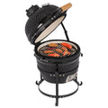 13in Black Ceramic Charcoal BBQ Grill E6285